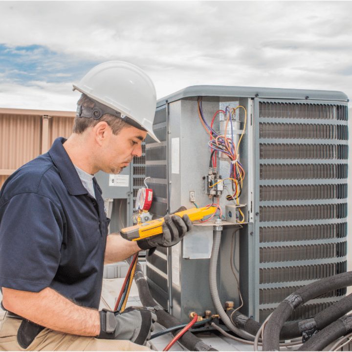 Bayfield Duct Cleaning certified duct cleaning technician on a service call in Bayfield, Ontario